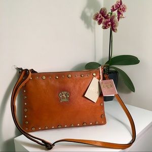 Pratesi Firenze Italian Leather Wristlet/Xbody